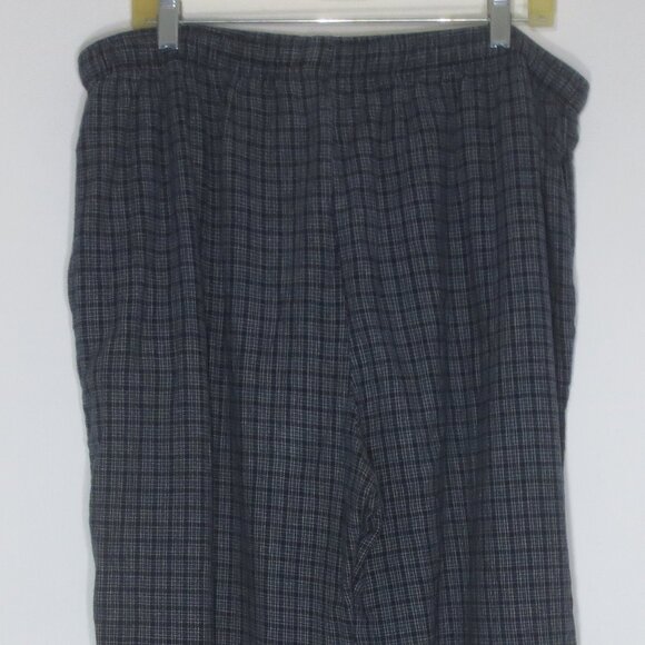 Sleep Collection 100% Cotton Navy White Plaid Flannel PJ Pants Men's Size XL - Picture 4 of 10